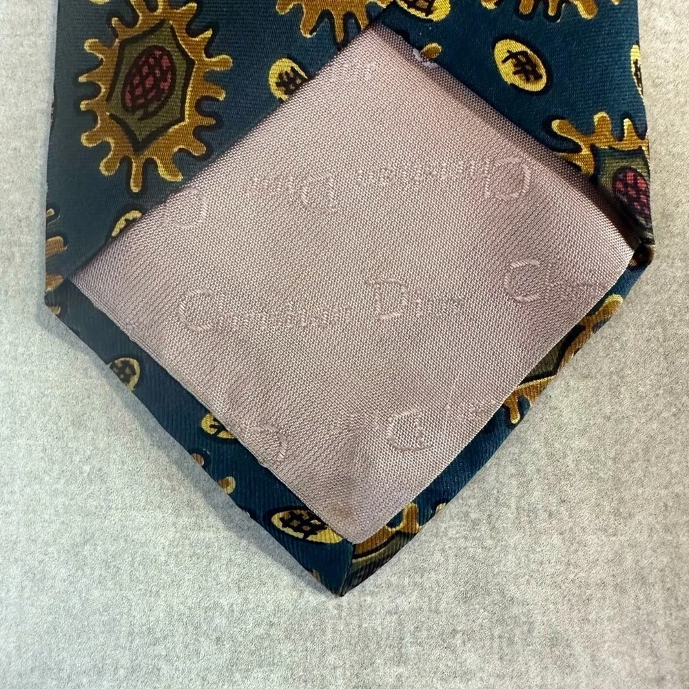 DIOR Silk Art Deco Vintage Tie